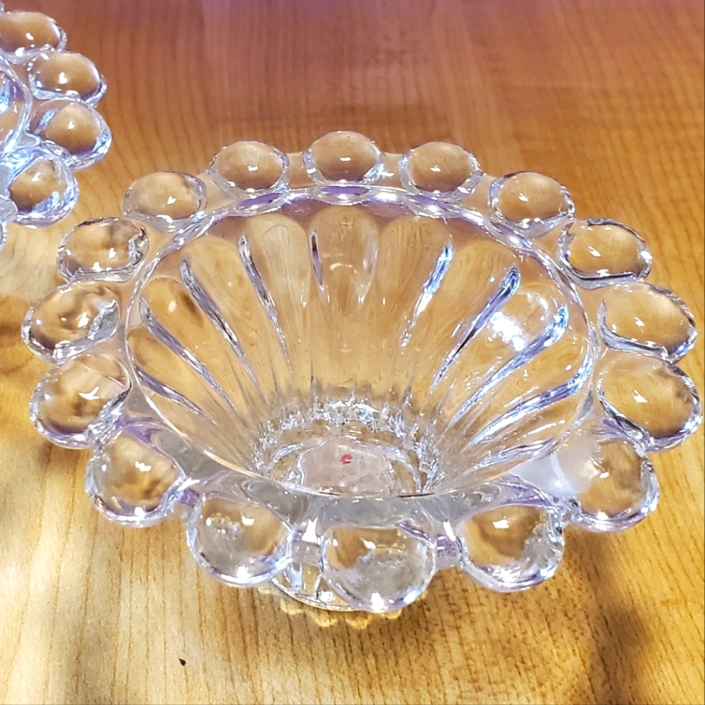Vintage Anchor Hocking Boopie Candle Holders